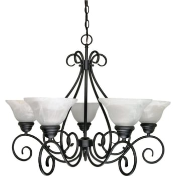 Image for Satco® Nuvo Castillo 5-Light Indoor Chandelier (Black) from HD Supply