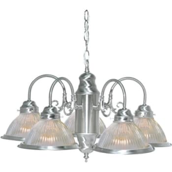Image for Satco® Nuvo Brentwood 5-Light Indoor Chandelier (B. Nickel) from HD Supply