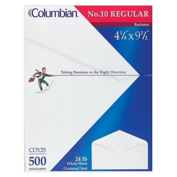Image for Columbian® #10 White Business Envelope 4-1/8" x 9-1/2", Box Of 500 from HD Supply