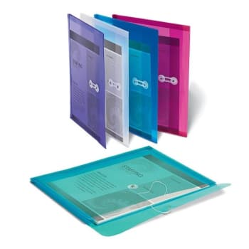 Office Depot® Poly String Assorted Colors Letter Size Envelope Package Of 5