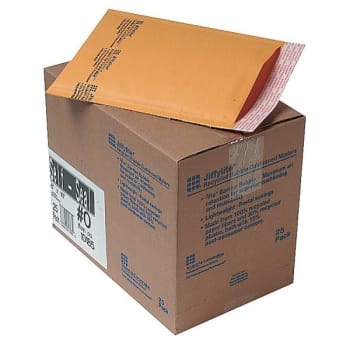 Image for Sealed Air #0 Golden Brown Self Sealing Bubblewrap® Mailers 6" X 10", Box Of 25 from HD Supply