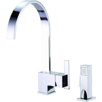 Danze Sirius Chrome Single Handle Kitchen Faucet With Spray 1.75GPM