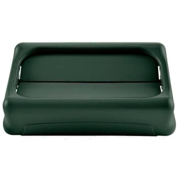 Rubbermaid Commercial 16 Gallon Green Slim Jim Swing Trash Can Lid (4-Pack)