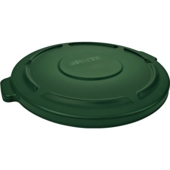 Rubbermaid 20 Gallon Brute Trash Can Lid (Green) (6-Pack)