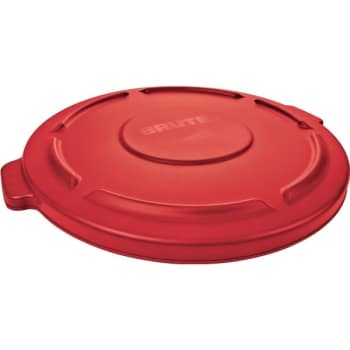 Image for Rubbermaid 55 Gallon Brute Trash Can Lid (Red) (3-Pack) from HD Supply