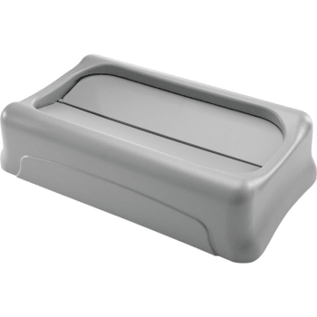 Image for Rubbermaid Slim Jim Swing Trash Can Lid (Gray) (4-Pack) from HD Supply