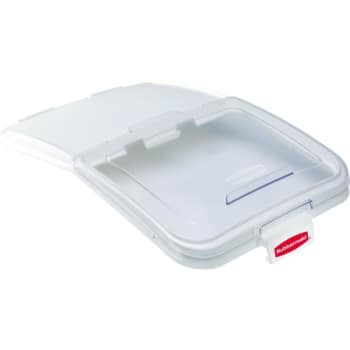Image for Rubbermaid 2 in Sliding Food Pan Lid w/ Scoop Hook (Clear) from HD Supply