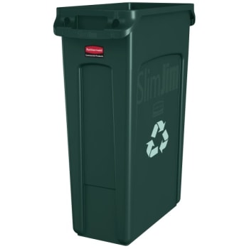 Image for Rubbermaid Slim Jim 23 Gallon Rectangle Recycling Containers (4-Pack) (Green) from HD Supply