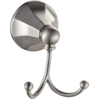 Image for Paradise Bathworks Heaven Satin Nickel Double Robe Hook from HD Supply