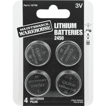 Maintenance Warehouse® 2450 3v Battery 4pk