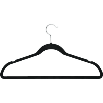 Image for Honey-Can-Do Velvet Suit Hanger Black Package Of 50 from HD Supply