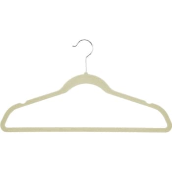Honey-Can-Do Velvet Suit Hanger White Package Of 50