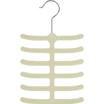 Image for Honey-Can-Do Twelve Hook Tie Hanger White Package Of 20 from HD Supply