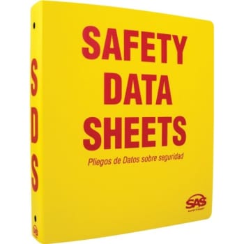 Image for SAS Safety 1.5" SDS Binder from HD Supply