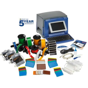 Brady® Bradyjet™ S3100 Printer And Workstation Safety Software, Pipe Id Kit