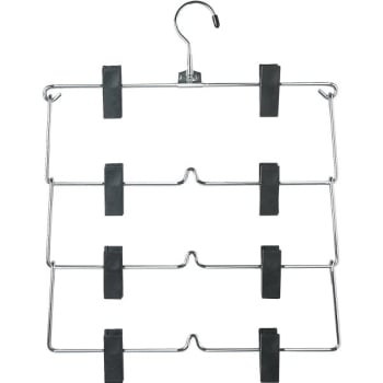 Image for Honey-Can-Do 4-Tier Skirt Hanger Chrome Package Of 2 from HD Supply