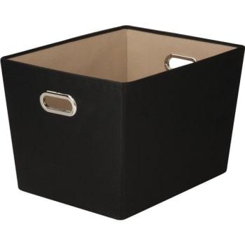 Image for Honey-Can-Do Large Storage Bin Black from HD Supply