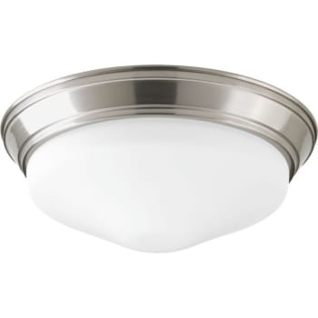 Image for Progress Lighting LED 11" X 4" Brushed Nickel One-Light Flush Mount Fixture from HD Supply