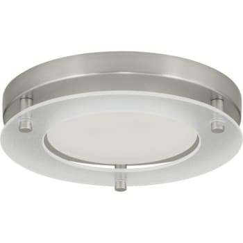 Image for Progress Lighting LED 7-1/4" Brushed Nickel One-Light Flush Mount Fixture from HD Supply