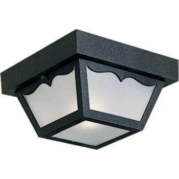 Image for Progress Lighting 8-1/4" Black One-Light Flush Ceiling Mount Fixture from HD Supply