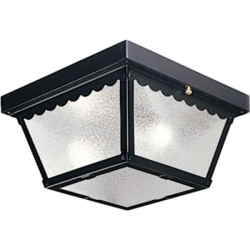 Image for Progress Lighting LED 9-1/4" Black Two-Light Flush Ceiling Mount Fixture from HD Supply
