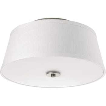 Image for Progress Lighting LED Arden Brushed Nickel Two-Light Flush Mount Fixture from HD Supply