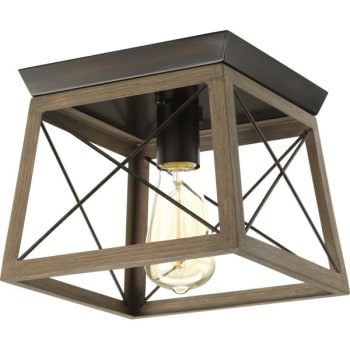 Image for Progress® Briarwood™ LED Lantern w/ 60W, 1-Light in Antique Bronze Detail from HD Supply