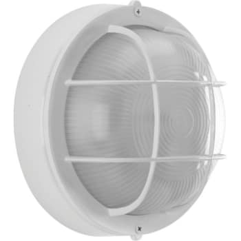 Image for Progress Lighting Bulkheads 7-7/8" White One-Light White Flush Mount Fixture from HD Supply