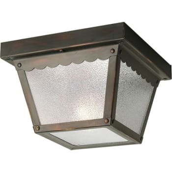 Image for Progress Lighting LED Ceiling Mount Antique Bronze One-Light Flush Mount Fixture from HD Supply