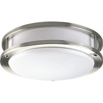 Image for Progress Lighting CTC COMM 10-3/8" Brushed Nickel 1-Light Flush Mount Fixture from HD Supply