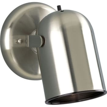 Image for Progress Lighting LED Directional Brushed Nickel One-Light Wall Fixture from HD Supply