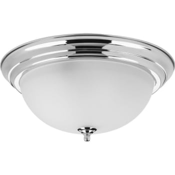 Image for Progress Lighting LED Dome Chrome Three-Light Glass Polished Flush Mount Fixture from HD Supply
