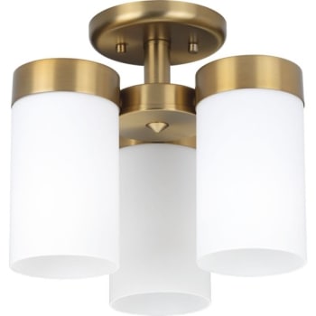 Image for Progress Lighting LED Elevate Brushed Bronze Three-Light Flush Mount Fixture from HD Supply