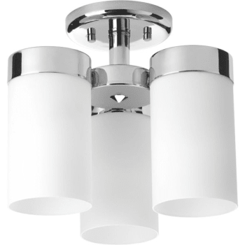 Image for Progress Lighting LED Elevate Polished Chrome Three-Light Flush Mount Fixture from HD Supply