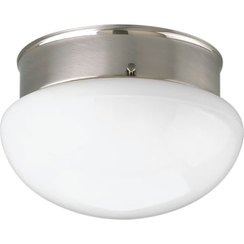 Image for Progress Lighting® Fitter 8 in. 1-Light LED Flush Mount Light (Brushed Nickel) from HD Supply