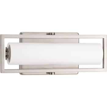 Image for Progress Lighting LED Frame Brushed Nickel 12" Linear Bath Vanity Fixture from HD Supply