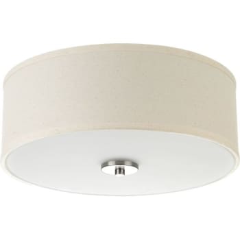Image for Progress Lighting LED Inspire Brushed Nickel One-Light Flush Mount Fixture from HD Supply