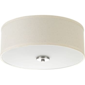 Image for Progress Lighting LED Inspire Brushed Nickel Two-Light Flush Mount Fixture from HD Supply