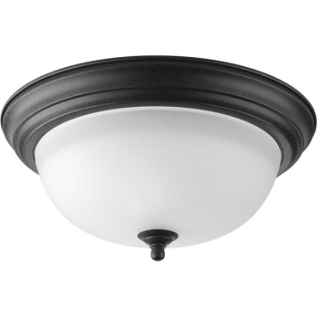 Image for Progress Lighting® Melon 13.25 In. 2-Light Led Flush Mount Light (Forged Black) from HD Supply