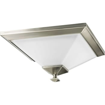 Image for Progress Lighting LED North Park Brushed Nickel One-Light Flush Mount Fixture from HD Supply