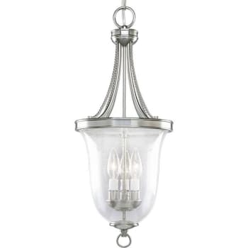Image for Progress Lighting Seeded Glass 3-lamp Led Entryway Lighting (b. Nickel) from HD Supply