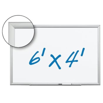 Image for 3M Premium Porcelain Dry Erase Board 72" x 48", Aluminum Frame from HD Supply