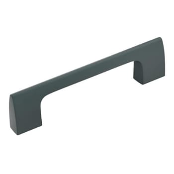 Amerock Riva 3-3/4 In, 96 Mm Center Matte Black Cabinet Pull