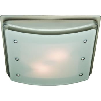 Image for Hunter Ellipse Brushed Nickel Bathroom Exhaust Fan With Night Light from HD Supply