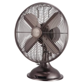 Image for Hunter Retro Onyx Copper 3-speed Table Fan 12" from HD Supply