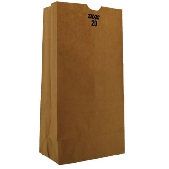 Duro Brown Tall Grocery Bag With Kraft Paper Case Of 500