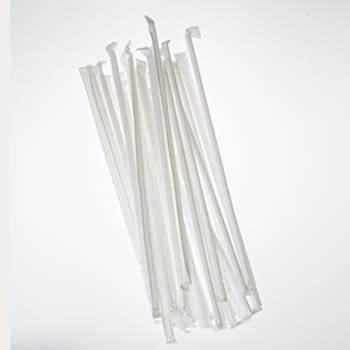 Image for Empress Red Stripe Jumbo Paper Wrapped Plastic Straw 10.25" Case Of 2,000 from HD Supply
