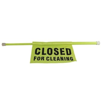 Image for Impact Products Closed For Cleaning Safety Sign, 30" To 44" Doorway/Aisle Pole from HD Supply