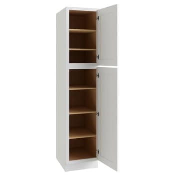 Image for Cnc Cabinetry Luxor White - Utility Cabinet - 18w X 90h from HD Supply