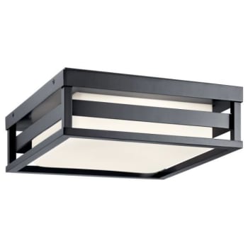 Image for Kichler® Ryler 12 In. Outdoor Ceiling Light (Black) from HD Supply